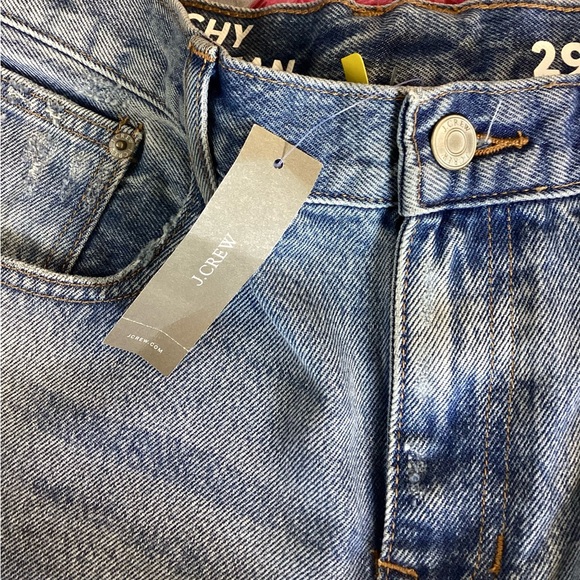 J. Crew Light Blue Distressed Slouchy Boyfriend Jeans 29P - Picture 8 of 9